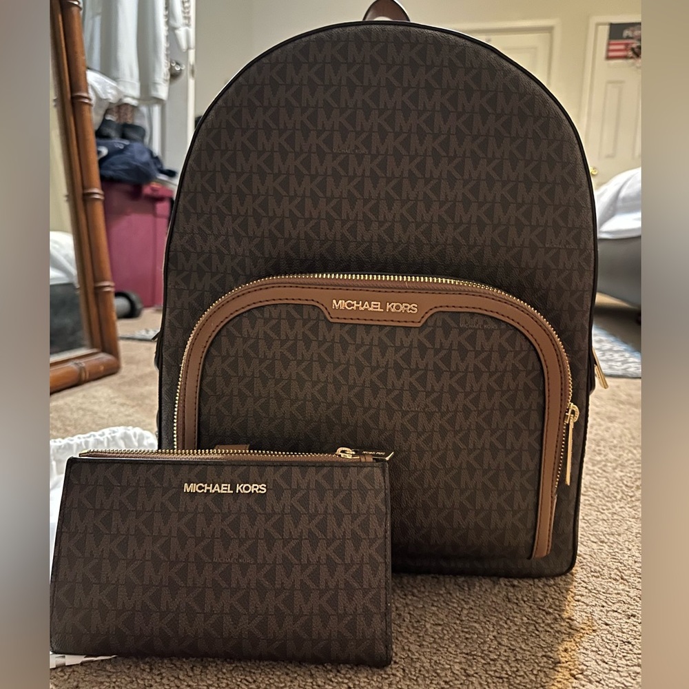 Michael Kors Backpack & wallet bundle